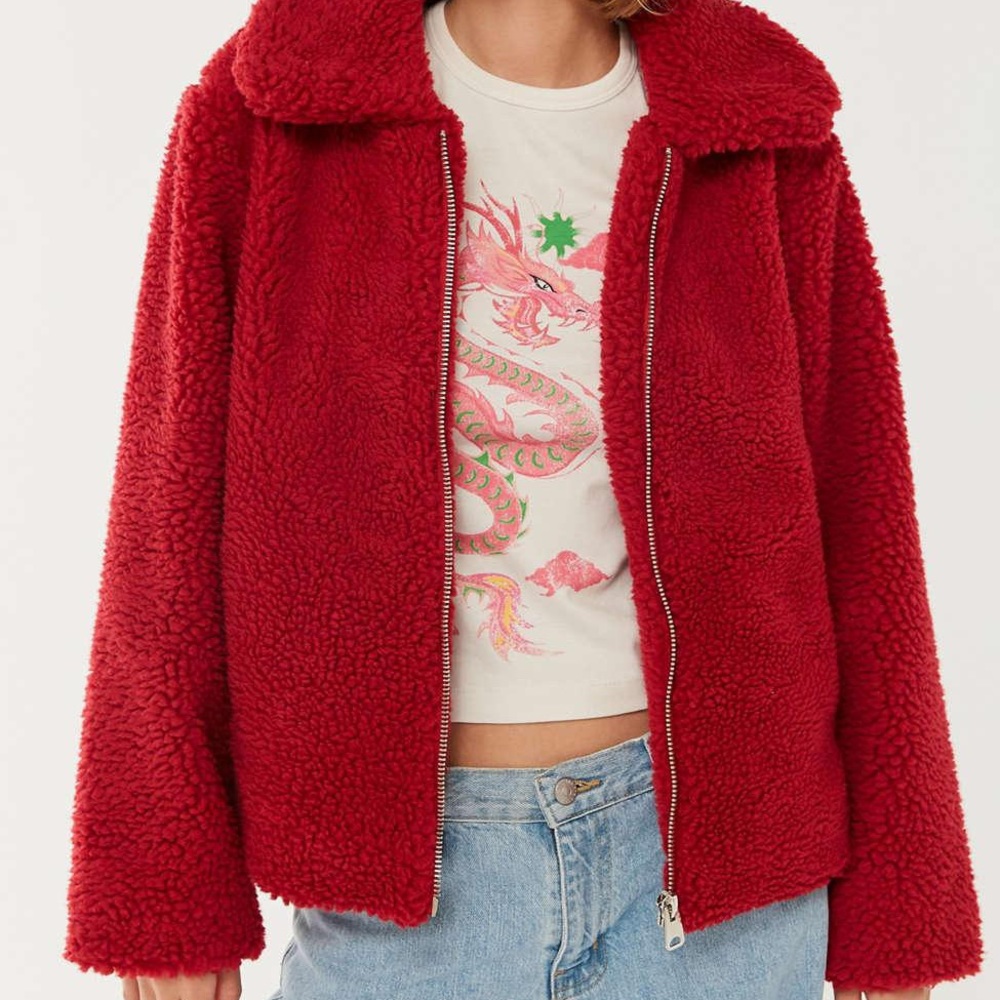 BDG Theo Fleece Teddy Jacket